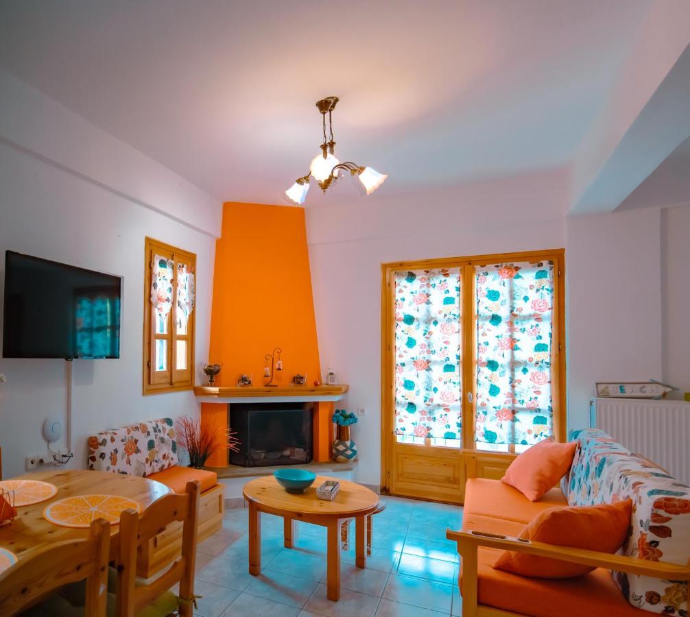 Orange House For Big Families In Damouchari - Delicious Houses Ngoại thất bức ảnh