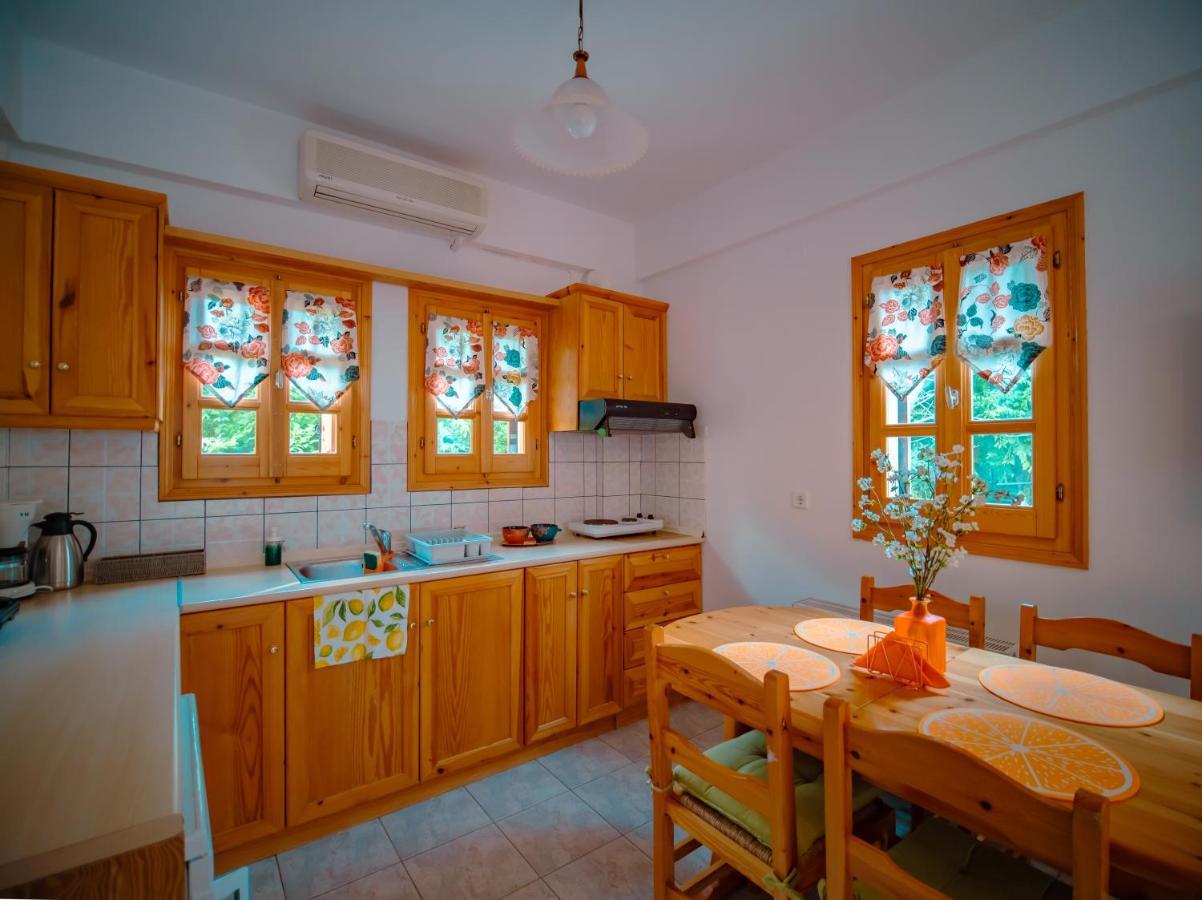 Orange House For Big Families In Damouchari - Delicious Houses Ngoại thất bức ảnh